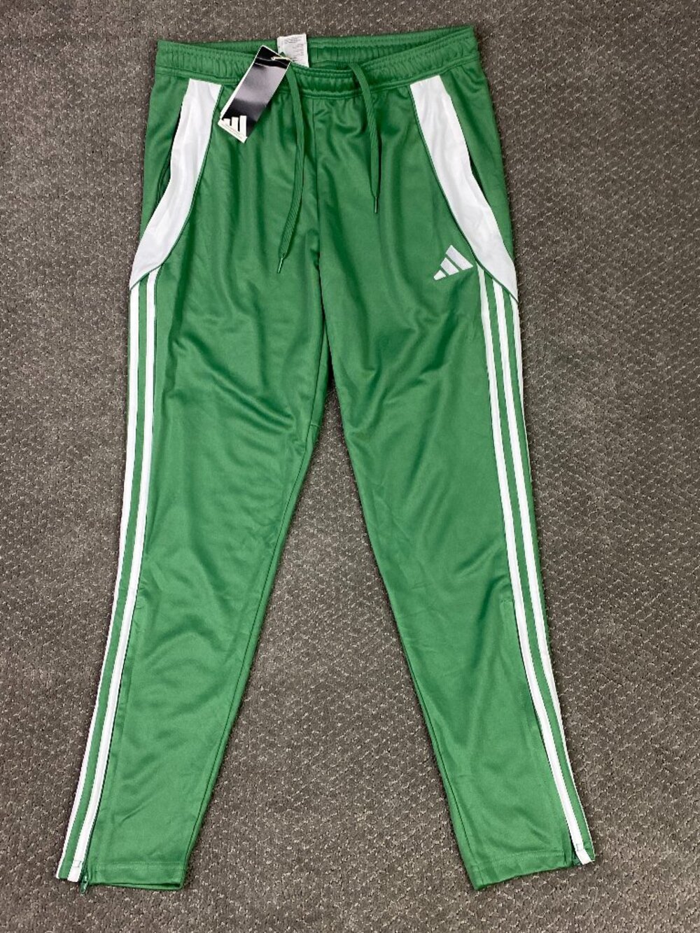 Adidas Tiro 24 Soccer Pants Mens large Green White Training Track jogger JI8903